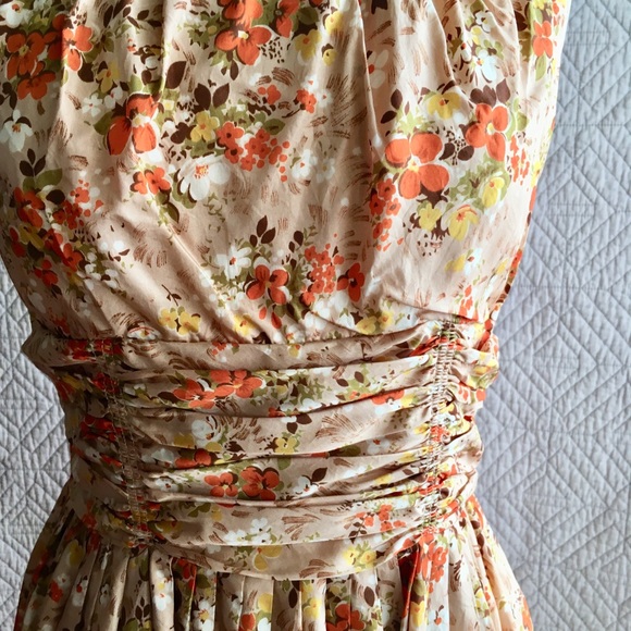 Vintage floral party bridesmaid dress size 6/8 - Picture 3 of 8